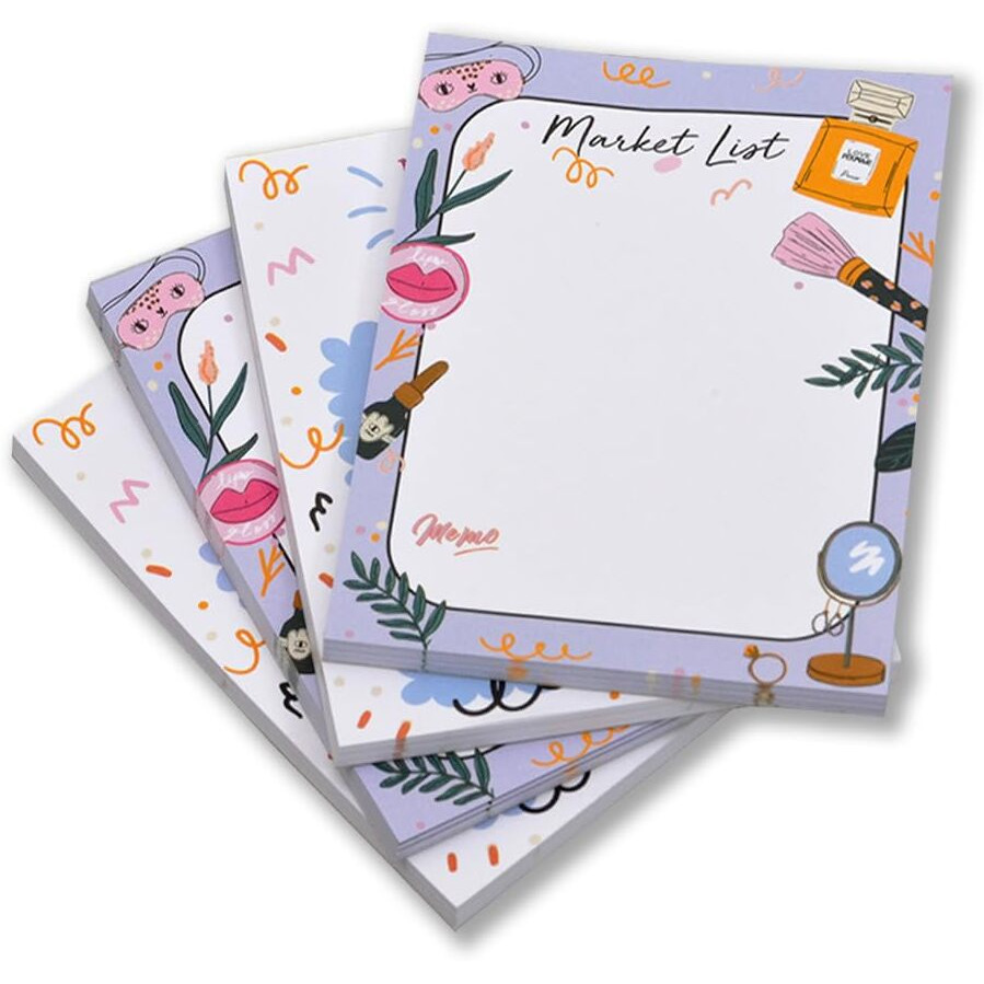 COI to Do List Notepad - 50 Undated Tear-Off Sheets - Check List Organizer, Reminders, to-do List Planner Set of 4