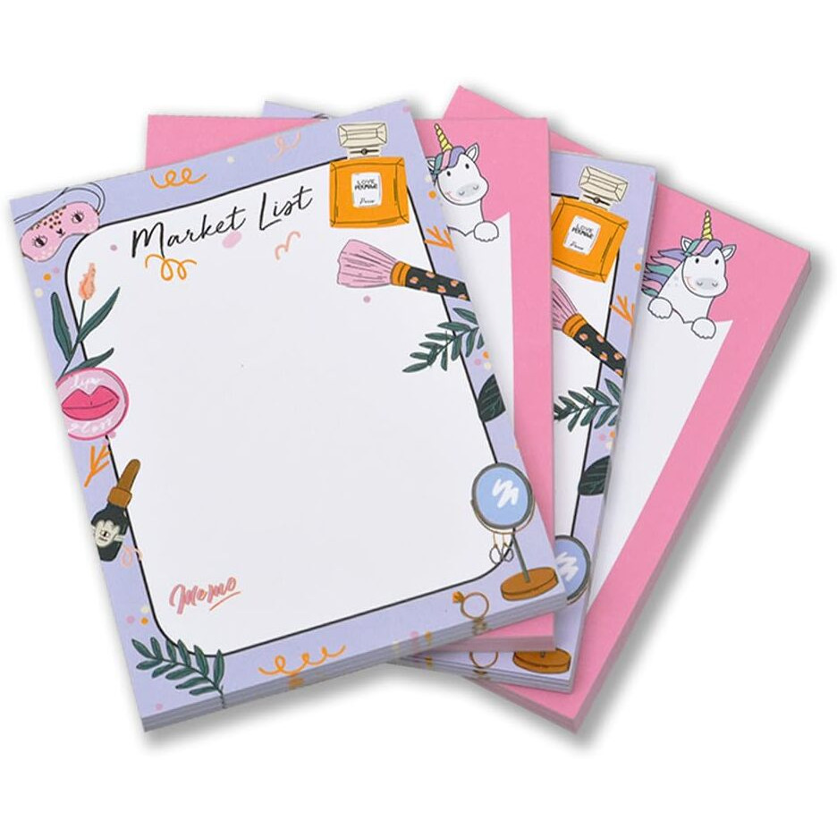 COI to Do List Notepad, Daily Weekly Planner for Organizing and Tracking Grocery List, Appointments, Reminders, Priorities and Notes, 4 x 5.25, 50 Easy Tear Off Sheets  Pack of 4
