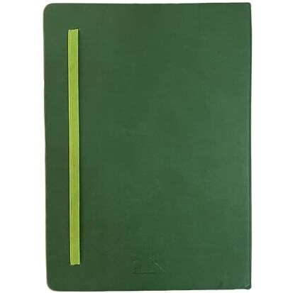 AMINIT Hard Bound A5 PU Leather Diary with Elastic Lock for Office and Personal Use(Blue, Pack Of 1) (Dark Green)