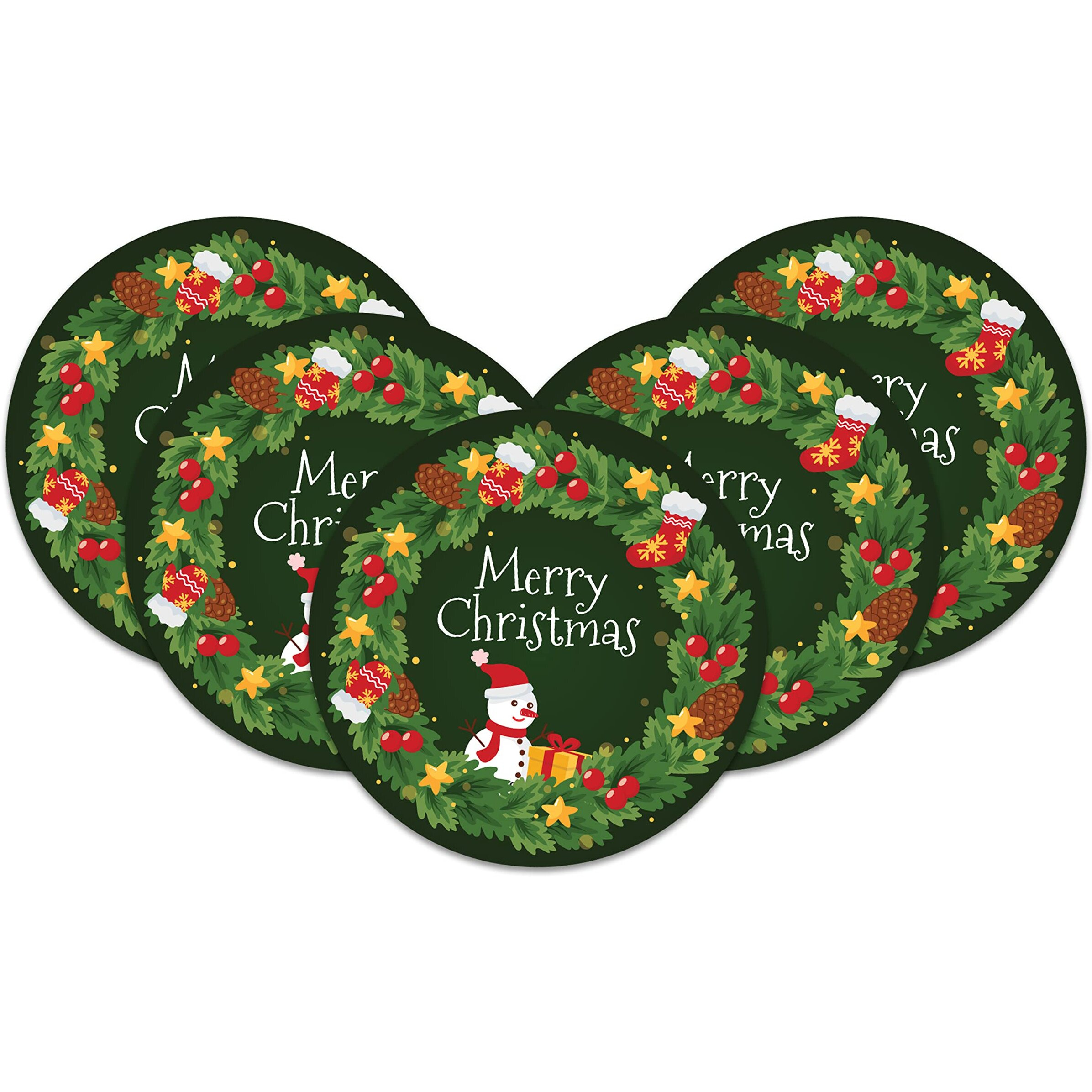 Festiko 6 Pcs Merry Christmas Wish Cards (Design 2), Merry Christmas Wish Tags, Christmas Wish Note Cards, Merry Christmas Wishing Cards