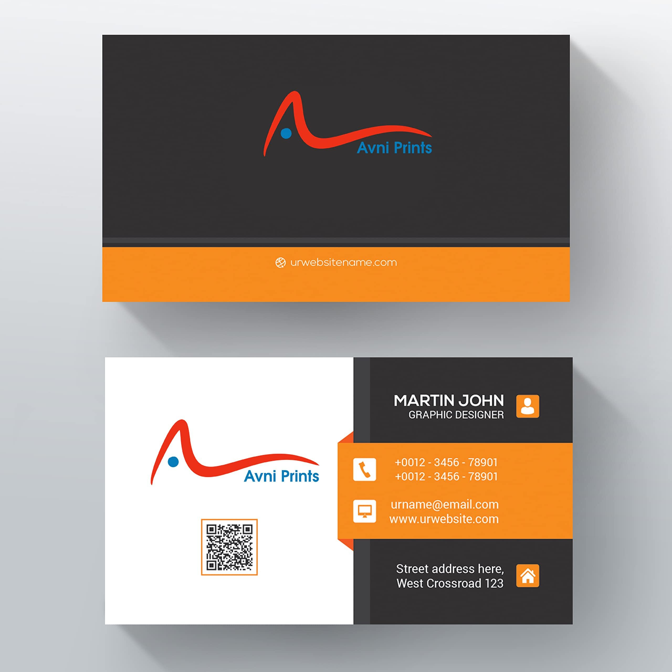 Avni Prints Customized Visiting Card | Business Card Personalized (Both Side Printing) (100)