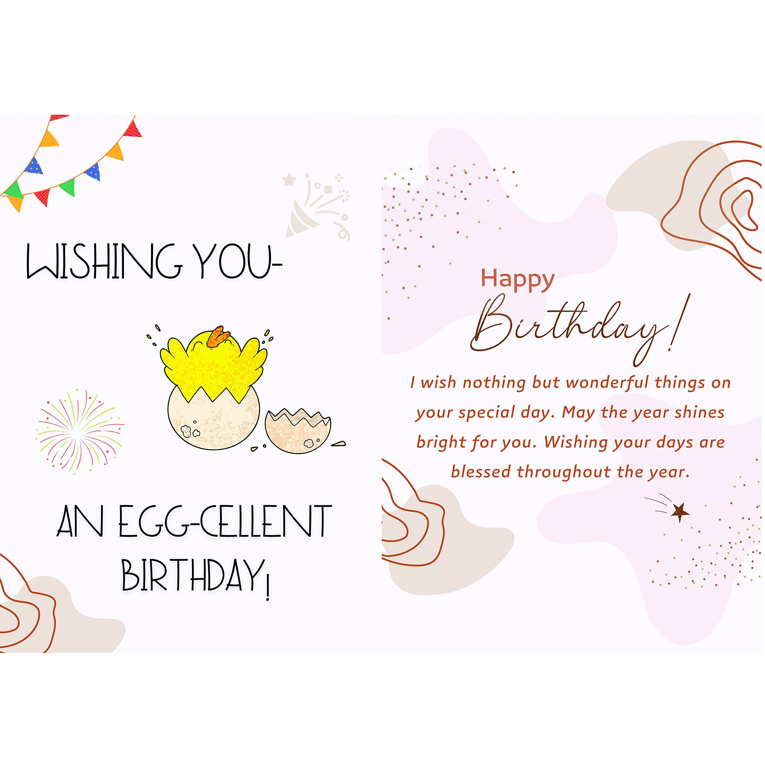 AanyaCentric Birthday Greeting Card - Photo Printed Card A4 Size for Husband Wife Boyfriend Girlfriend Best Friend Sister Brother, Hubby Gift with Handmade Envelope - Crafted Message