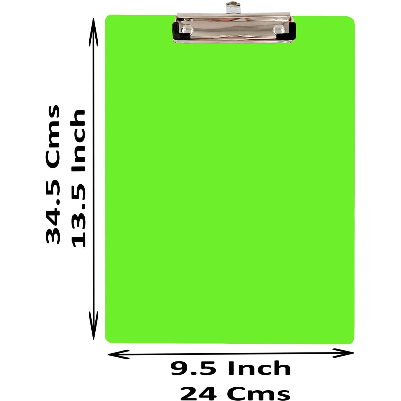 Eduway Wooden Writing/Exam Board/Clipboard with Back Side whiteboard Writing Surface  Lightweight MDF | Heavy Duty Clip for Office, School,Home, College, Shop- Green(Size- 9.5x13.5 inch)(Pack of 2)