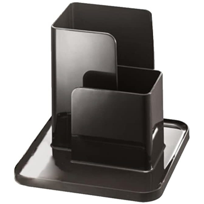 ARHAT ORGANIZERS Desk Organizer | Table Organizer | Multipurpose Stylish for Home & Office Organizer | Keys, Watch, Mobile, TV/AC Remote, Pen Holder (Black)