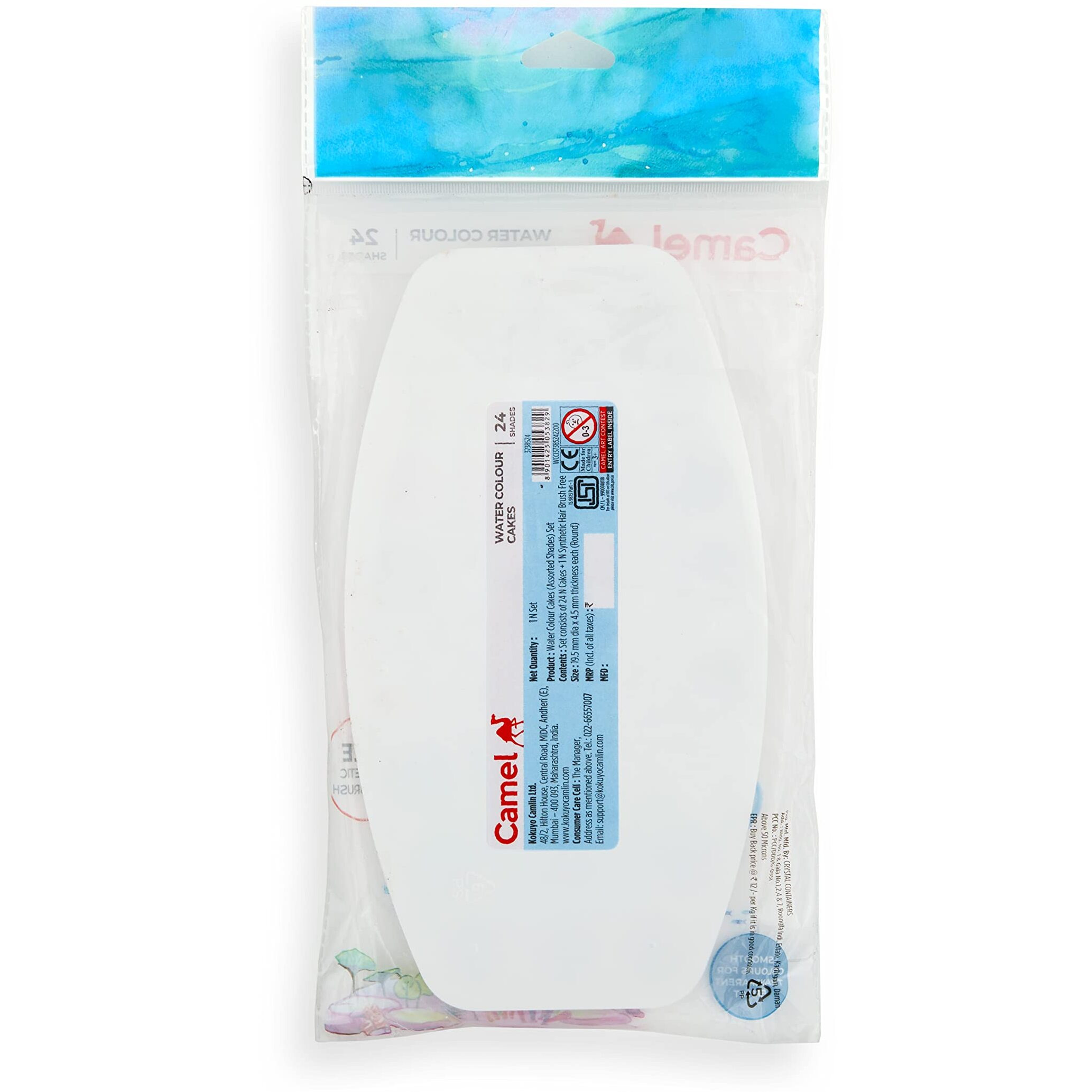Camel Student Water Color Cake Set,24 Shades,Multicolor