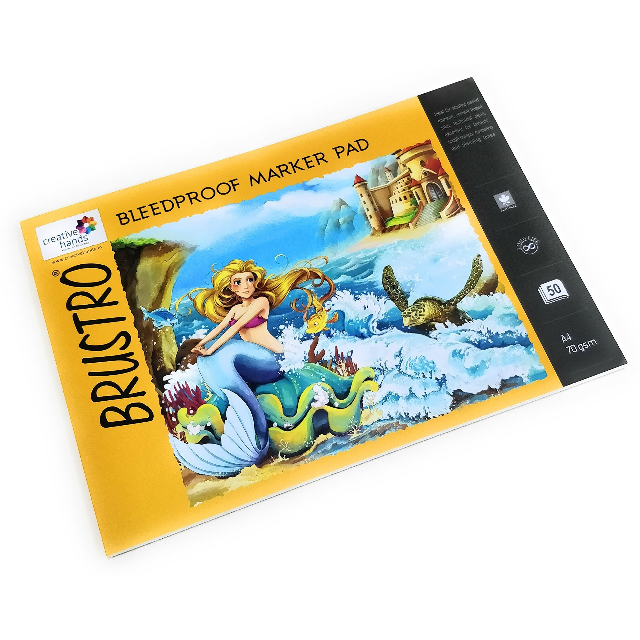 Brustro Bleedproof Marker Pad 70 Gsm A4 (Contains 50 Sheets)