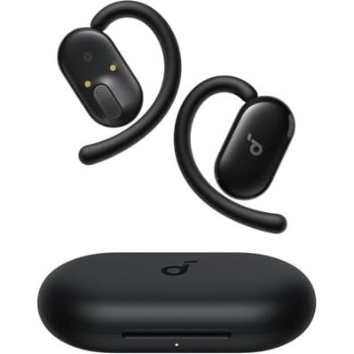 Soundcore V20I By Anker Open-Ear Headphones, Adjustable Ear Hooks, Ultra-Comfort, Snug Fit, Powerful Sound, Clear Calls, Ip55, Led Lights, 36H Playtime, Bluetooth 5.4 Earbuds, Multipoint Connection