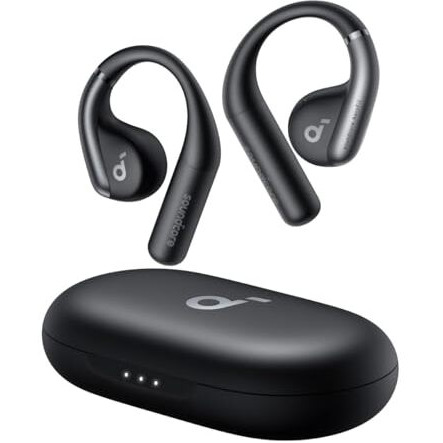 Soundcore By Anker, Aerofit Open-Ear Headphones, Ultra Comfort, Snug Fit, Ergonomic Ear Hook, Balanced Sound, Ipx7 Waterproof, 42H Playtime, Bluetooth 5.3, App Control, Clear Calls, Wireless Earbuds