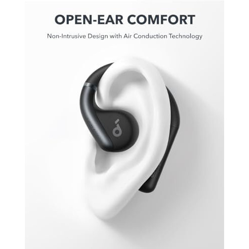 Soundcore By Anker, Aerofit Open-Ear Headphones, Ultra Comfort, Snug Fit, Ergonomic Ear Hook, Balanced Sound, Ipx7 Waterproof, 42H Playtime, Bluetooth 5.3, App Control, Clear Calls, Wireless Earbuds