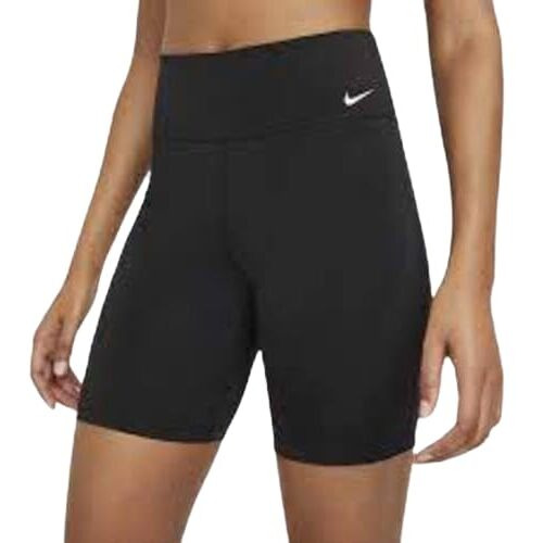 Nike Women Regular Shorts -W Nk One Df Mr 7In Shrt Lppr-Off Noir/White-Dq5291-045-S