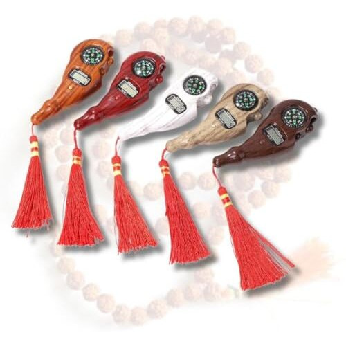 Portable Digital Jaap Mala Counter With Detachable Tasbeeh, Compass And Rotating Prayer Beads Misbaha Mantra Jap Finger Counter For Prayer Jaap Counter