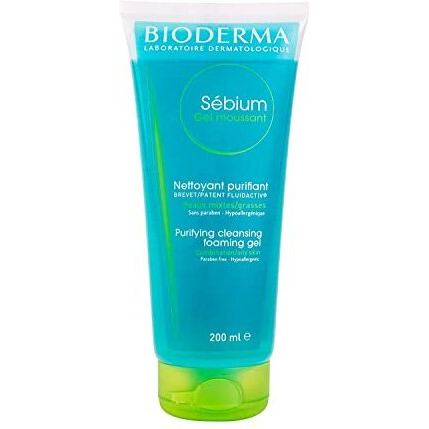 Bioderma Sebium Gel Moussant Purifying Cleansing Foaming Gel Combination To Oily Skin, 200Ml