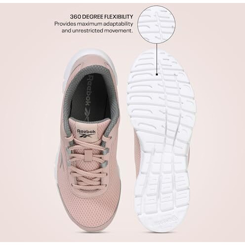 Reebok Womens Lux Runner Lp Shell Pink/Flat Grey Running Shoe - 6 Uk (8.5 Us) (Fv9848)