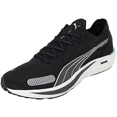 Puma Mens Liberate Nitro 2 Black-Silver Running Shoe - 10Uk (37731501)
