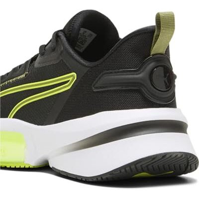 Puma Mens Pwrframe Tr 3 Black-Olive Green-Lime Pow Training Shoe - 9 Uk (37948203)