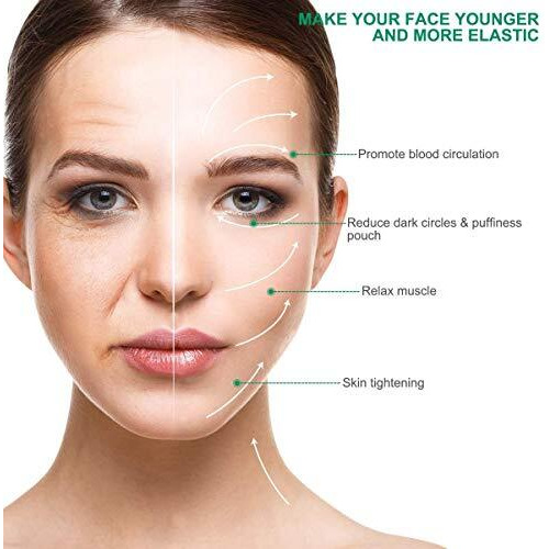 Techpro Gua Sha Facial Tool, Natural Jade Stone Guasha Board For Spa Acupuncture Therapy Trigger Point Treatment, Scraping Massager Tool, Face Roller And Manual Massage Stone For Skin Care