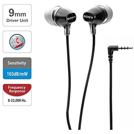 Sony Mdr-Ex14Ap Wired In Ear Headphone With Mic (Black)