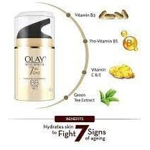 Olay Total Effects Anti Ageing Skin Cream (Moisturizer)| Fights 7 Signs Of Ageing | With Niacinamide And Green Tea Extracts | Normal, Oily, Dry, Combination Skin | 50G (Bb Creme (Spf 15))
