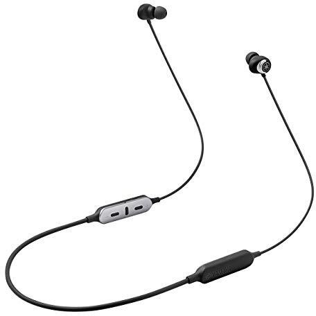 Yamaha Ep-E50A Wireless Bluetooth In Ear Neckband Headphone With Mic For Phone Calls, Active Noise-Cancelling, Ambient Sound, Listening Care (Black)