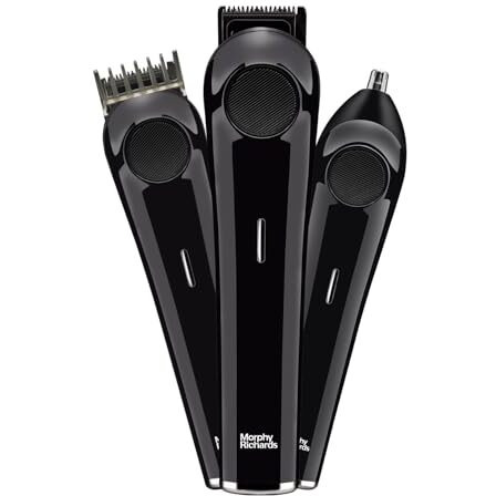 Morphy Richards Kingsman Elite 3-In-1 Multipurpose Trimmer For Men | Grooming Kit Shaver, Nose & Ear Trimmer | Usb Rechargeable | Stainless Steel Blades | Quick Charge | 2-Yr Warranty | Gift For Him