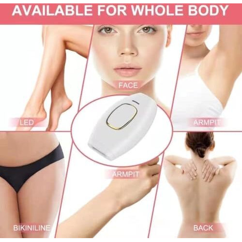 Ipl Hair Removal Handset Laser Hair Removal Machine For Permanent Painless Lazer Hair Removing Epilator Men And Women Bikini Armpit Bikini Pubic Hair Removals (White)