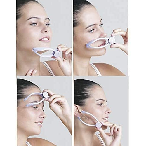 Tactine Eyebrow Face And Body Hair Threading And Removal System Tweezers For Eyebrows, Threading Tool, Threading Machine For Women, Threading Epilators For Women (Purple)