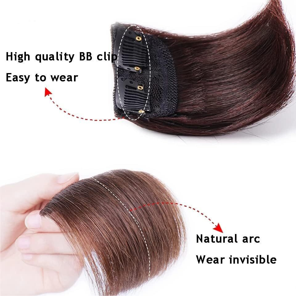 Bogota Silky Hair Extensions With Clip | Hair Weft | Hair Pieces For Thinning Hair | Invisible Hairpin | Straight Women Hair, Add Volume In Hair - Black