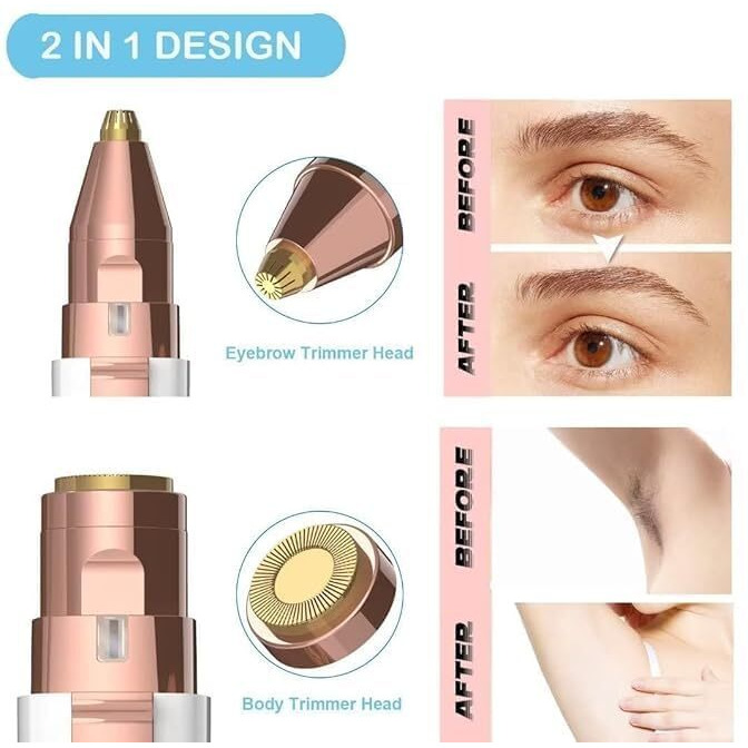Harboan Facial Epilator Hair Removal Machine For - Face, Chin, Cheek, Eyebrow, Upper Lip Hair Remover For Women, Usb Rechargeable Epilator Machine Eyebrow Trimmer (2 In 1 Eyebrow Trimmer)