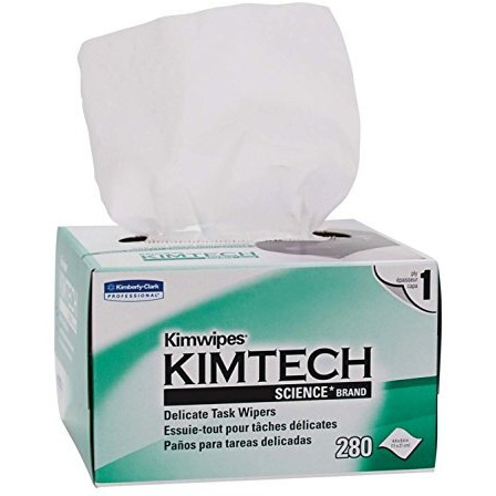 Kimtech Science 34155 Delicate Equipment Wiping Cloth, Anti Stat, Low Lint, 280 Sheets, Labs & General Purpose Wipes