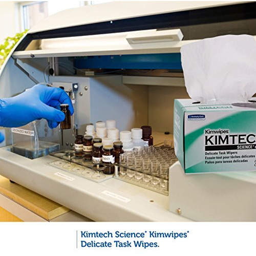 Kimtech Science 34155 Delicate Equipment Wiping Cloth, Anti Stat, Low Lint, 280 Sheets, Labs & General Purpose Wipes
