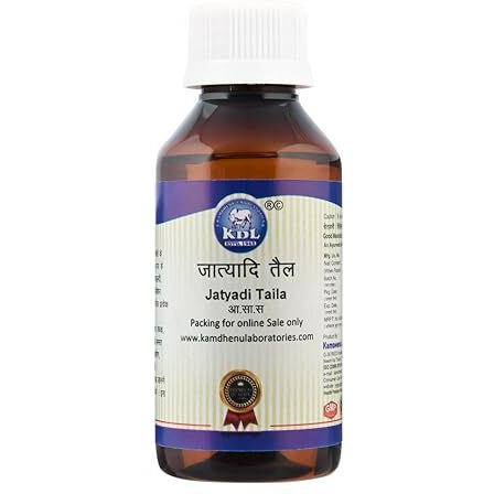Kamdhenu Laboratories Jatyadi Taila 100 Ml | For Men And Women | Speedy Healing Of Wounds, Injuries Etc | For External Use Only