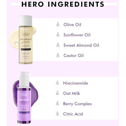 Conscious Chemist Brightening Double Cleansing Kit | 230Ml | Oil Cleanser For Face, Niacinamide Face Wash, Pore Refining Cleanser For Women & Men With Natural Oils, All Skin Types (Pack Of 2)