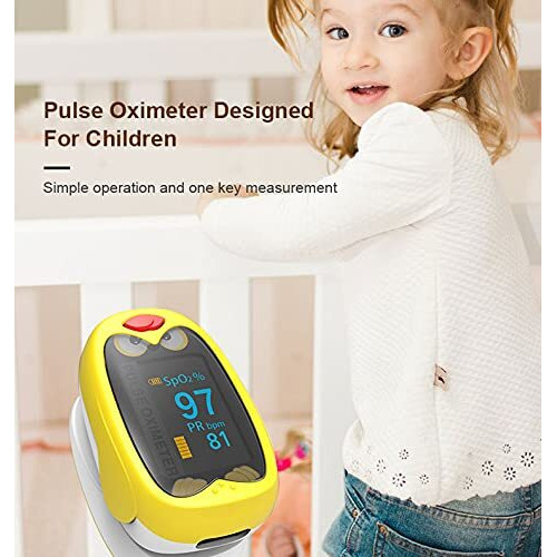 Weal Pulse Oximeter For Kids, Usb Rechargeable Blood Oxygen Meter Baby Available, Portable Pulse Detector Specially Designed For Children