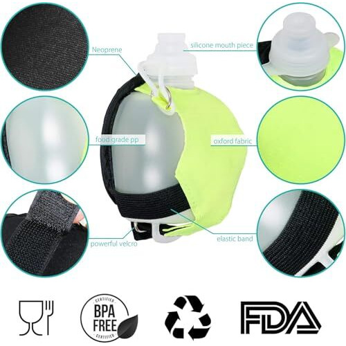 Coziess Adjustable Wrist Running Water Bottle,Fits Marathons,Cycling, Walking, Running, Sports, Leisure And All Outdoor Activities Drinking Bottle Jogging Fitness Outdoor, Leak Proof