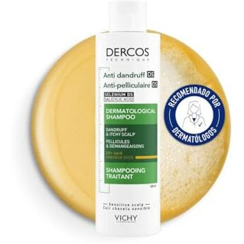 Vichy Dercos Anti-Dandruff Treatment Shampoo For Dry Hair, 200Ml