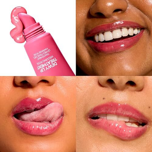 Ind Wild Wedding Rose (15Ml) Dewy Lip Balm | Hydrating & Plumping | Lasts 8+ Hours | Rose-Tinted & Non-Sticky | With Natural Desi Ghee, Peptides, Hyaluronic Acid & Shea Butter | Korean Fomrulation