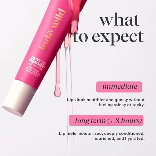 Ind Wild Wedding Rose (15Ml) Dewy Lip Balm | Hydrating & Plumping | Lasts 8+ Hours | Rose-Tinted & Non-Sticky | With Natural Desi Ghee, Peptides, Hyaluronic Acid & Shea Butter | Korean Fomrulation