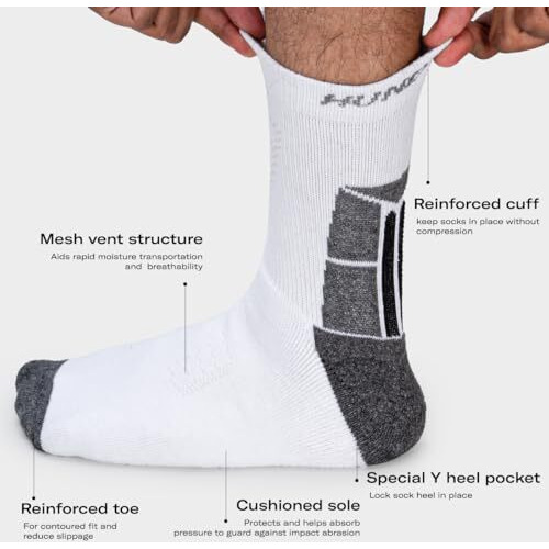 Hundred Ace High Quarter Length Performance Sports Socks (White)
