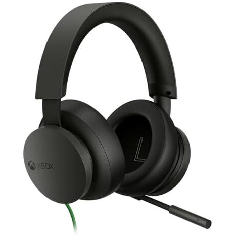 Microsoft Xbox Stereo Wired On Ear Wired Headphones, Auxiliary (Black)