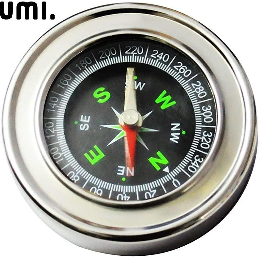 Amazon Brand  Umi Stainless Steel Multifunctional Classic Compass For Hiking Camping 60Mm