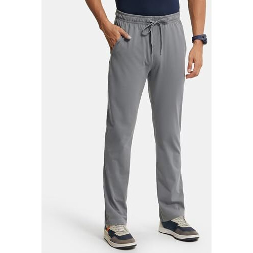 Jockey Men's Relaxed Fit Joggers (Sp27_Performance Grey_L)