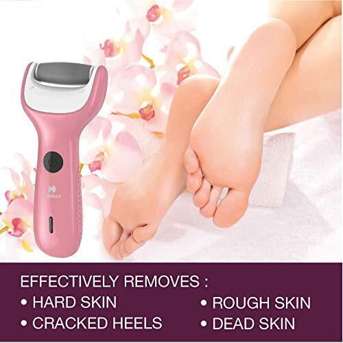 Havells Cr4001 Rechargeable Callus Remover Professional Pedi Feet Care For Cracked Heels Cord & Cordless Use For All Skin Types (Pink)