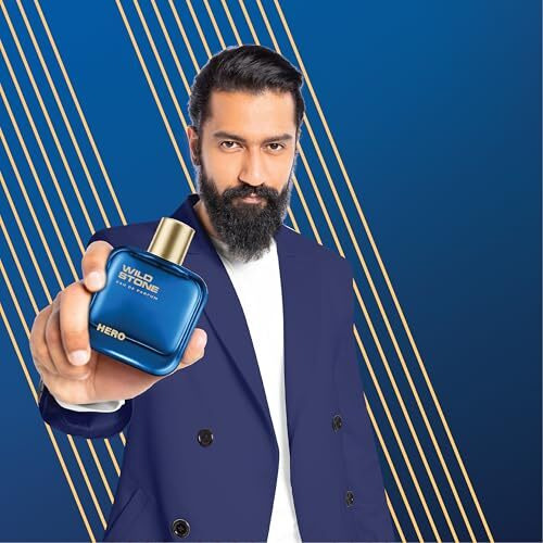 Wild Stone Hero Perfume For Men, 100Ml| Luxury Eau De Parfum | Long-Lasting Fragrance | Best Gift For Him L Premium Perfume For Men L Infused With Aromatic & Marine Notes