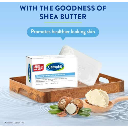 Cetaphil Cleansing Moisturizing Syndet Bar 100Gm