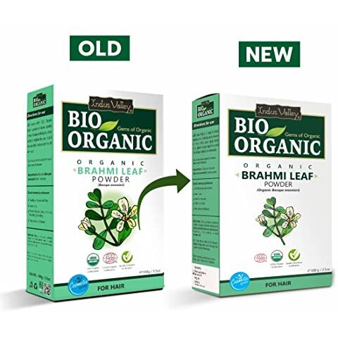 Indus Valley 100% Organic Brahmi Powder | Bacopa Monnieri For Hair Cleanser & Hair Care - (100G)
