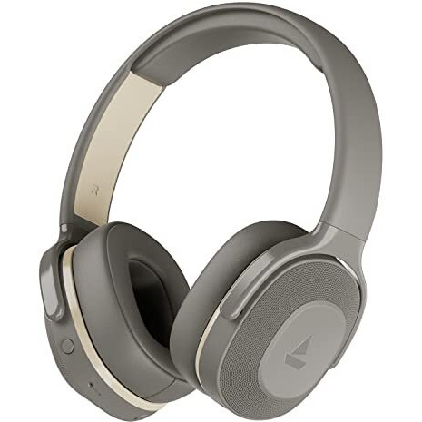 Boat Rockerz 425 Bluetooth Wireless On Ear Headphones Signature Sound, Enx Tech, Asap Charge, 25H Playtime, Bluetooth V5.2, Dual Pairing With Mic (Ash Grey)