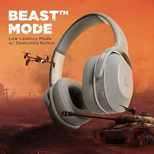 Boat Rockerz 425 Bluetooth Wireless On Ear Headphones Signature Sound, Enx Tech, Asap Charge, 25H Playtime, Bluetooth V5.2, Dual Pairing With Mic (Ash Grey)