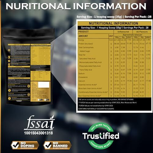 Nakpro Gold Whey Protein Concentrate 80%, 1Kg Unflavoured | 28G Protein, 6.2G Bcaa | Trustified Certified 100% Authentic Supplement Powder & No Adulteration | Fast Absorbing Whey Protein Powder