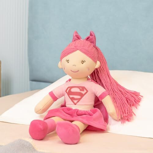 Mirada Super Girl Doll For Baby Girls/Kids | Washable & Super Soft Fabric Body | Stuffed Plush - 38Cm
