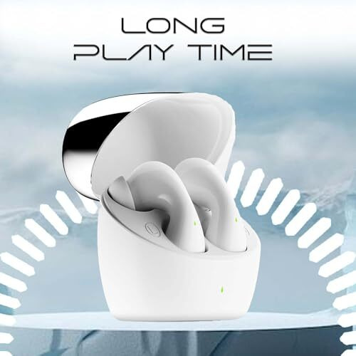 Kratos Wireless Earbuds With Enc For Clear Calls, Long Playtime, Stereo Sound, Low Latency Gaming Mode,Comfortable Fit,Hd Sound & Deep Bass, Voice Assistance,Ipx5 Sweat Resistance,Type-C Fast Charging